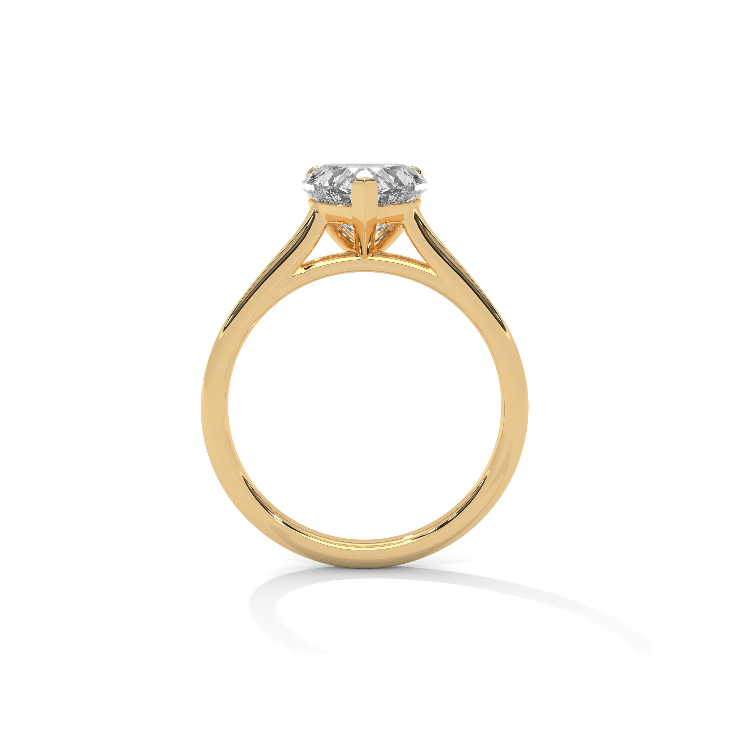 Heart Engagement Ring 18K | Lab Grown Diamond