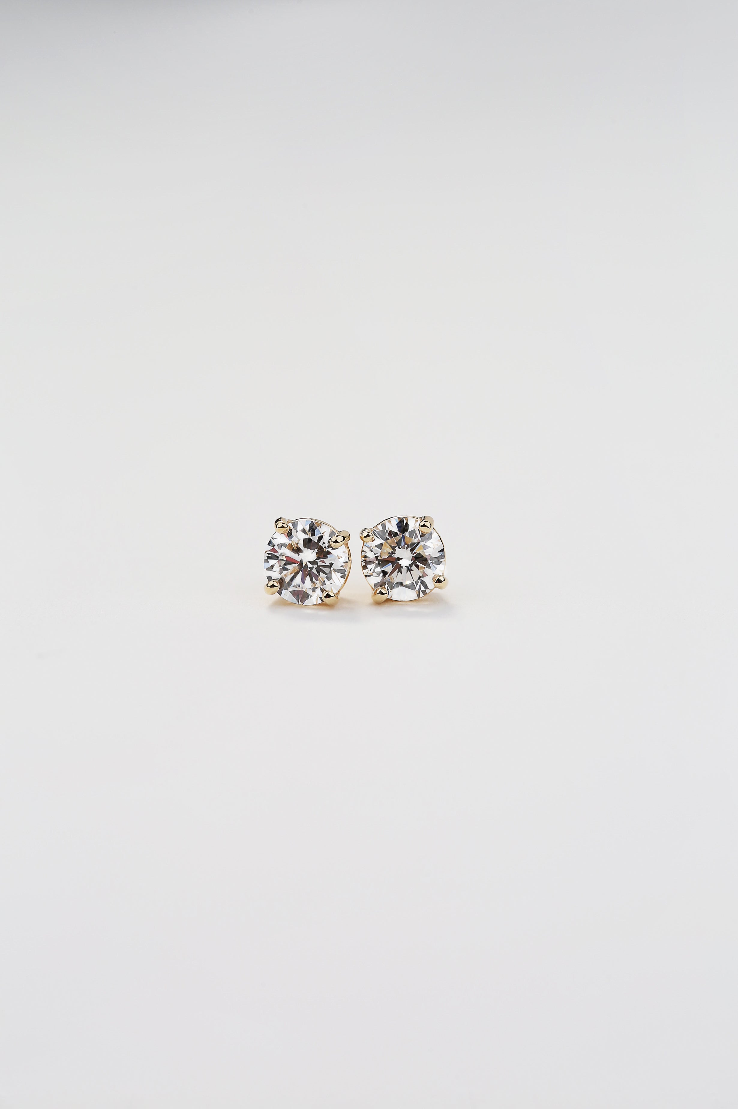 14K Yellow Gold Lab-Grown Diamond Stud Earrings 1.02 CTW | Safety-Back Posts