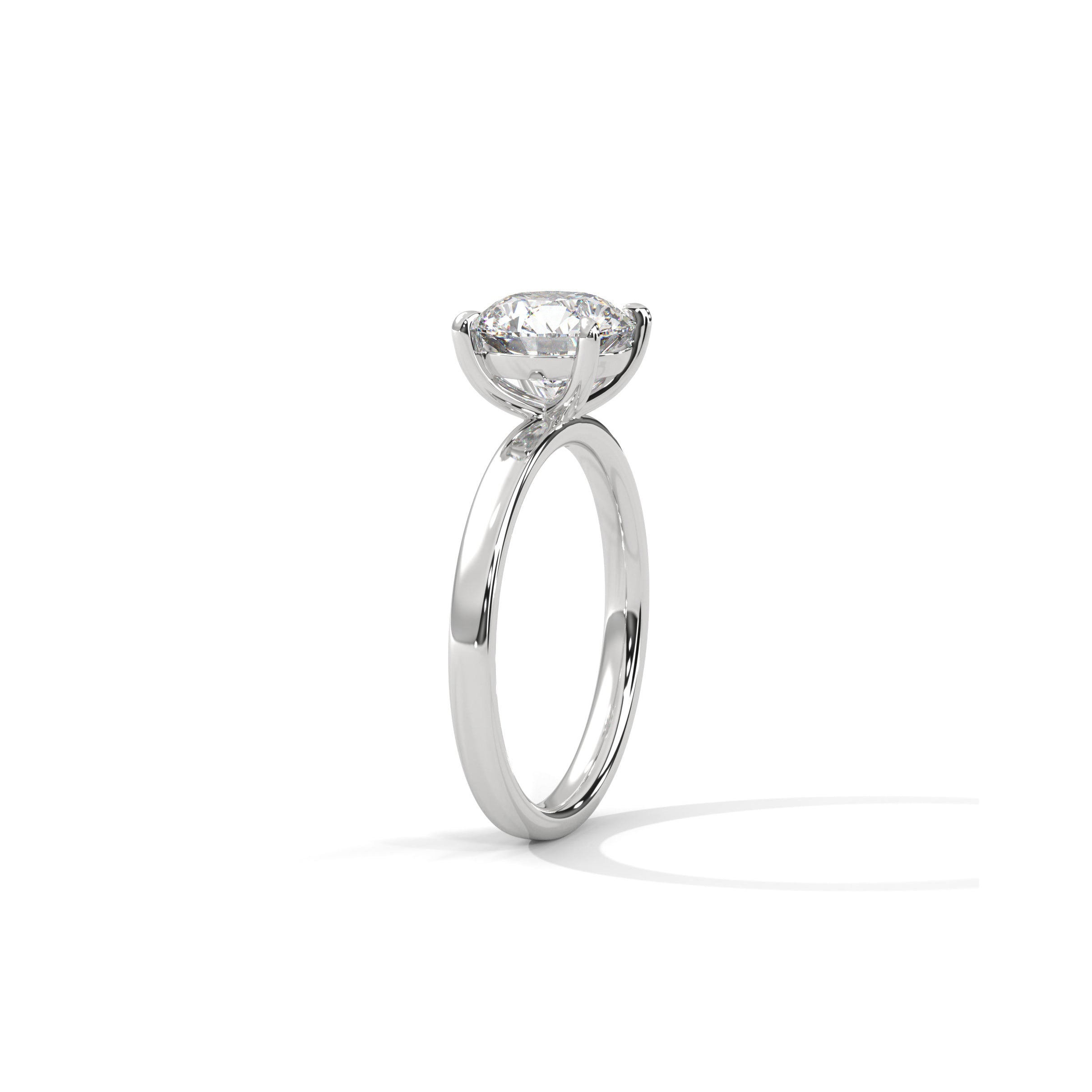 Four Prong Engagement Ring Platinum | Lab Grown Diamond