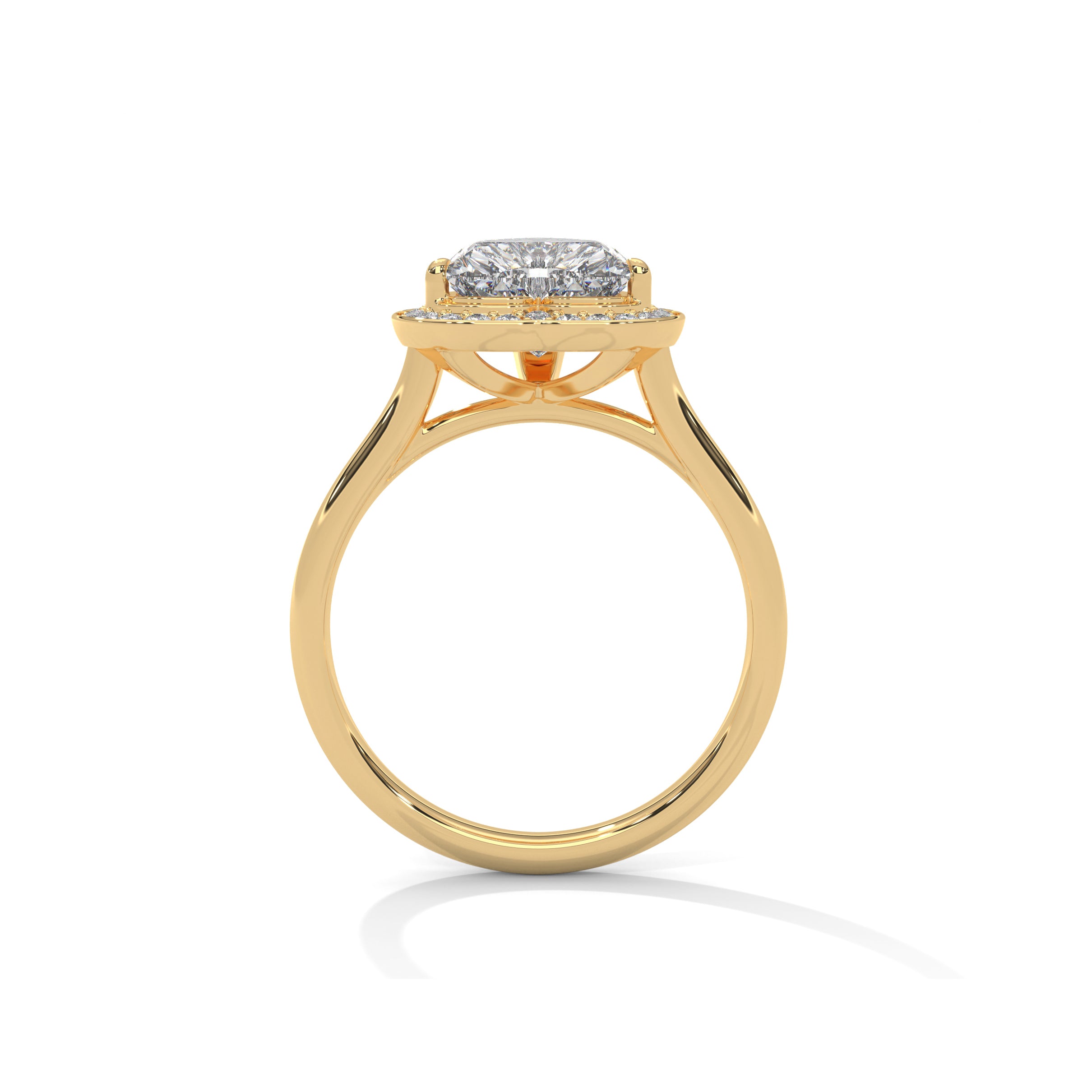 Heart Halo Engagement Ring 18K | Lab Grown Diamond