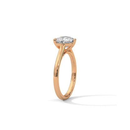Heart Engagement Ring 18K Rose Gold | Lab Grown Diamond