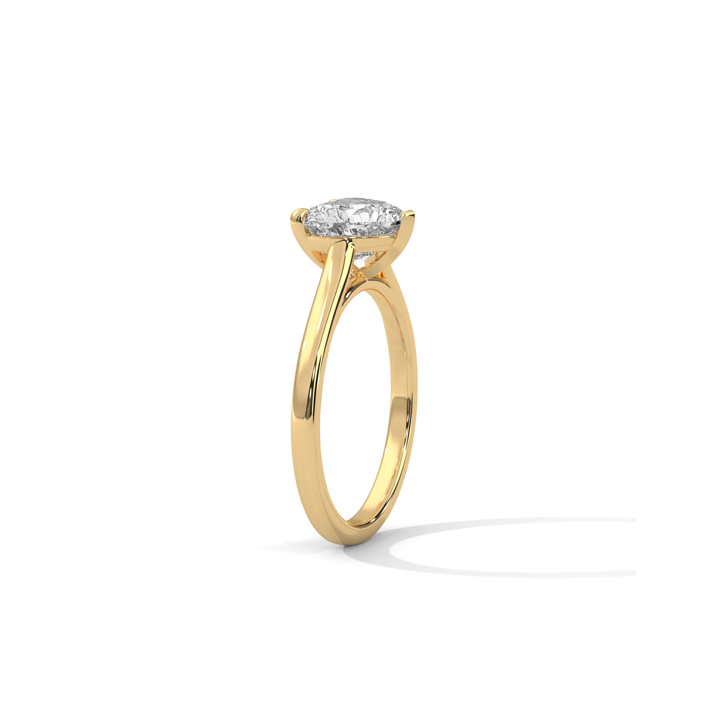Heart Engagement Ring 18K | Lab Grown Diamond