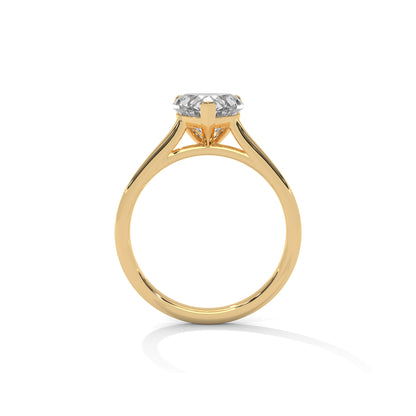 Heart Engagement Ring 18K | Lab Grown Diamond