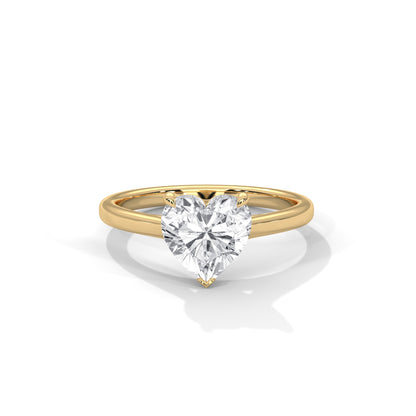 Heart Engagement Ring 18K | Lab Grown Diamond
