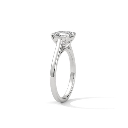 Asscher Engagement Ring Platinum | Lab Grown Diamond