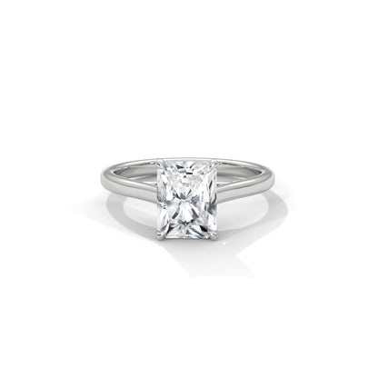 Radiant Engagement Ring Platinum | Lab Grown Diamond
