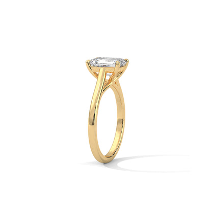Radiant Engagement Ring 18K | Lab Grown Diamond