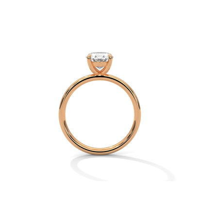 Oval Solitaire Engagement Ring 18K Rose Gold | Lab Grown Diamond