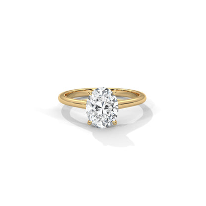 Oval Engagement Ring 18K | Lab Grown Diamond