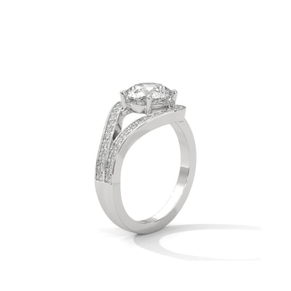 Infinite Halo Engagement Ring Platinum | Lab Grown Diamond