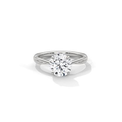 Twist Engagement Ring Platinum | Lab Grown Diamond