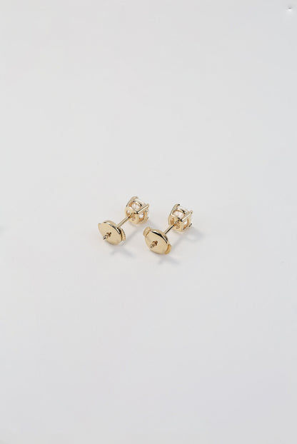 14K Yellow Gold Lab-Grown Diamond Stud Earrings 1.02 CTW | Safety-Back Posts