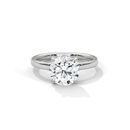 Four Prong Engagement Ring Platinum | Lab Grown Diamond
