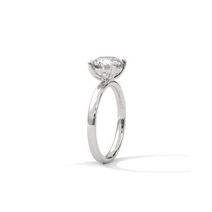 Four Prong Engagement Ring Platinum | Lab Grown Diamond