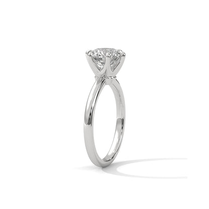 Six Prong Engagement Ring Platinum | Lab Grown Diamond