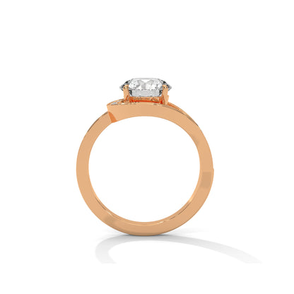 Infinite Halo Engagement Ring 18K Rose Gold | Lab Grown Diamond