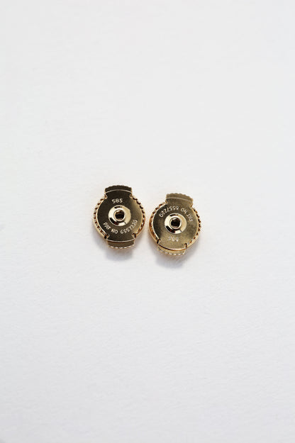 14K Yellow Gold Lab-Grown Diamond Stud Earrings 1.02 CTW | Safety-Back Posts