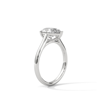 Pear Engagement Ring Platinum | Lab Grown Diamond