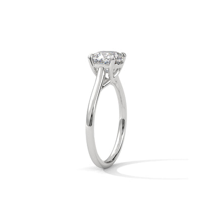 Cushion Engagement Ring Platinum | Lab Grown Diamond