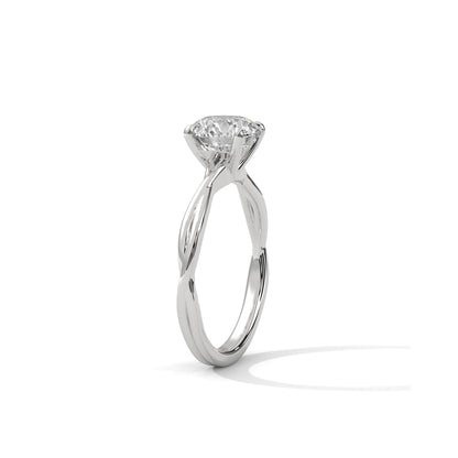 Twist Engagement Ring Platinum | Lab Grown Diamond
