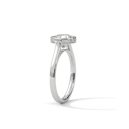 Bezel Set Engagement Ring Platinum | Lab Grown Diamond