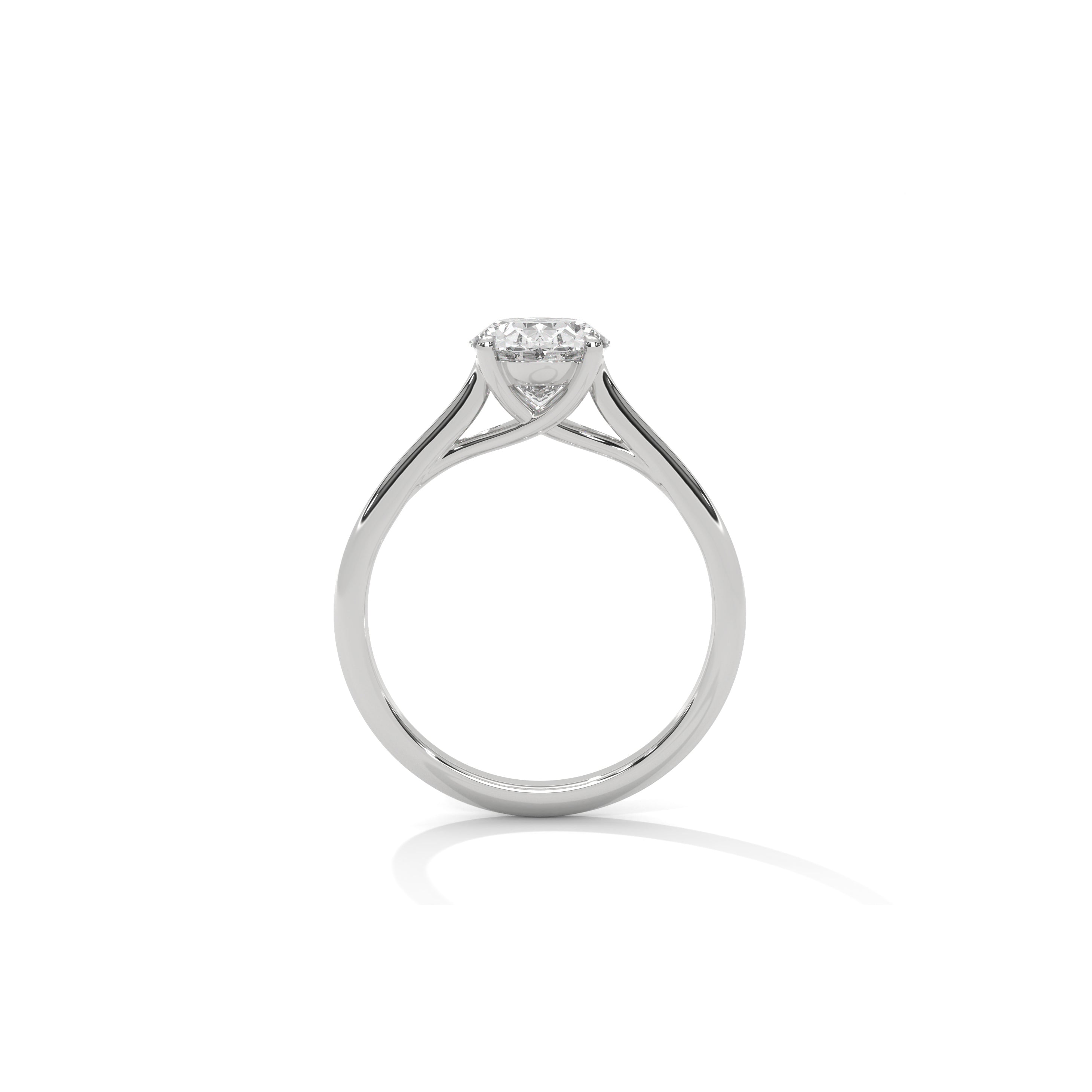 Oval Engagement Ring Platinum | Lab Grown Diamond