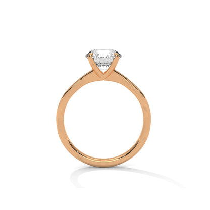 Twist Engagement Ring 18K Rose Gold | Lab Grown Diamond