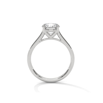 Four Prong Cathedral Engagement Ring Platinum | Lab Grown Diamond