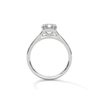 Emerald Engagement Ring Platinum | Lab Grown Diamond