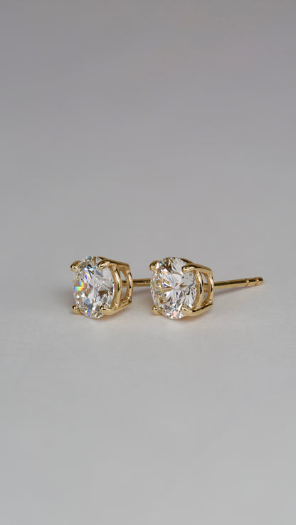 14K Lab Grown Diamond Studs