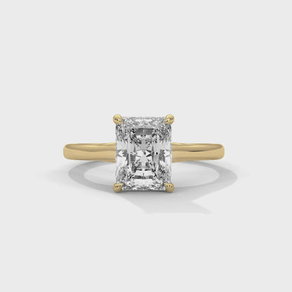 Radiant Engagement Ring 18K | Lab Grown Diamond