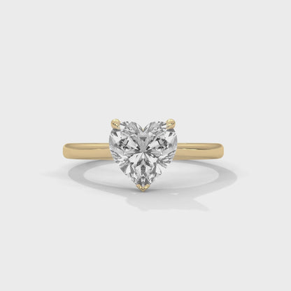 Heart Engagement Ring 18K | Lab Grown Diamond